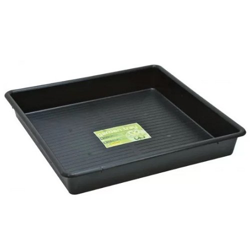 Bandeja Desague Plástico Preto – Quadrada – 100x100x5cm